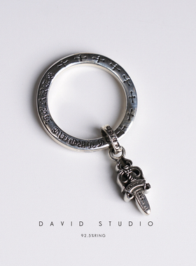 纯银吊坠宝剑情侣对戒INS