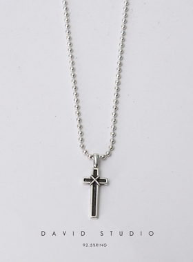 davidstudio925纯银十字架吊坠