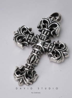 davidstudio925纯银做旧吊坠