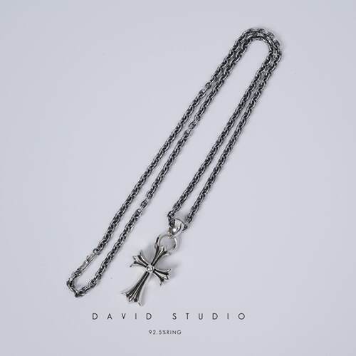 davidstudio925纯银机车风项链