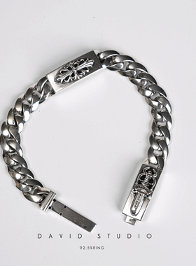 david全手工ins网红链粗矿手链