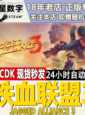 Steam正版国区KEY 铁血联盟3  Jagged Alliance 3激活码CDKEY现货