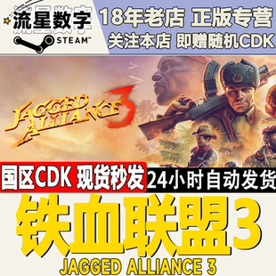 Steam正版国区KEY 铁血联盟3 Jagged Alliance 3激活码CDKEY现货
