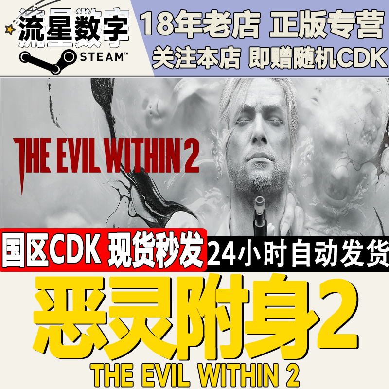 Steam国区正版KEY恶灵附身2现货