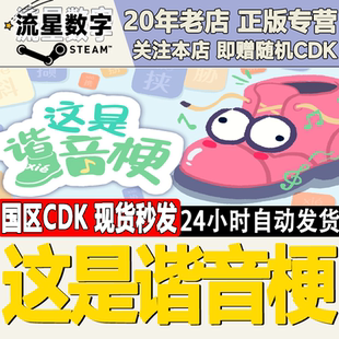 Steam正版国区KEY 这是谐音梗 激活码CDKEY现货