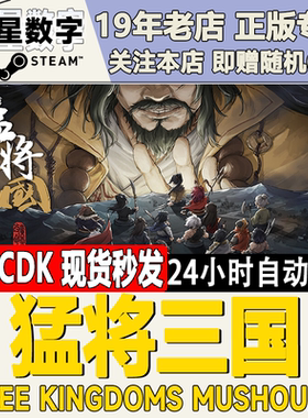 Steam正版国区KEY 猛将三国 黄天改命 激活码CDKE现货