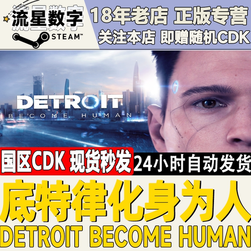 STEAM底特律化身为人国区激活码
