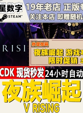 Steam正版国区KEY 夜族崛起 吸血鬼崛起 V Rising 激活码现货秒发