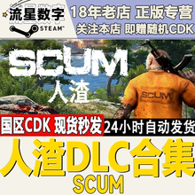 Steam国区 人渣 scum 人渣DLC 人渣角色包 支持者 刀男 车辆 皮肤