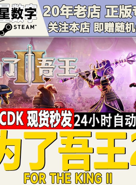 Steam正版国区KEY 为了吾王2 For The King II 激活码CDKEY现货