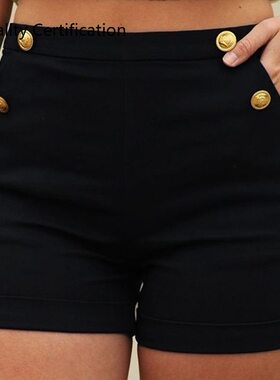 Slim beaded shorts hot pants casual pants women