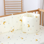 婴儿床围栏床围软包防撞a类纯棉一片式 拼接床床围软包可拆洗定制