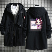 外套男女秋装 风衣大码 Derby游戏动漫东海帝皇中长款 赛马娘Pretty