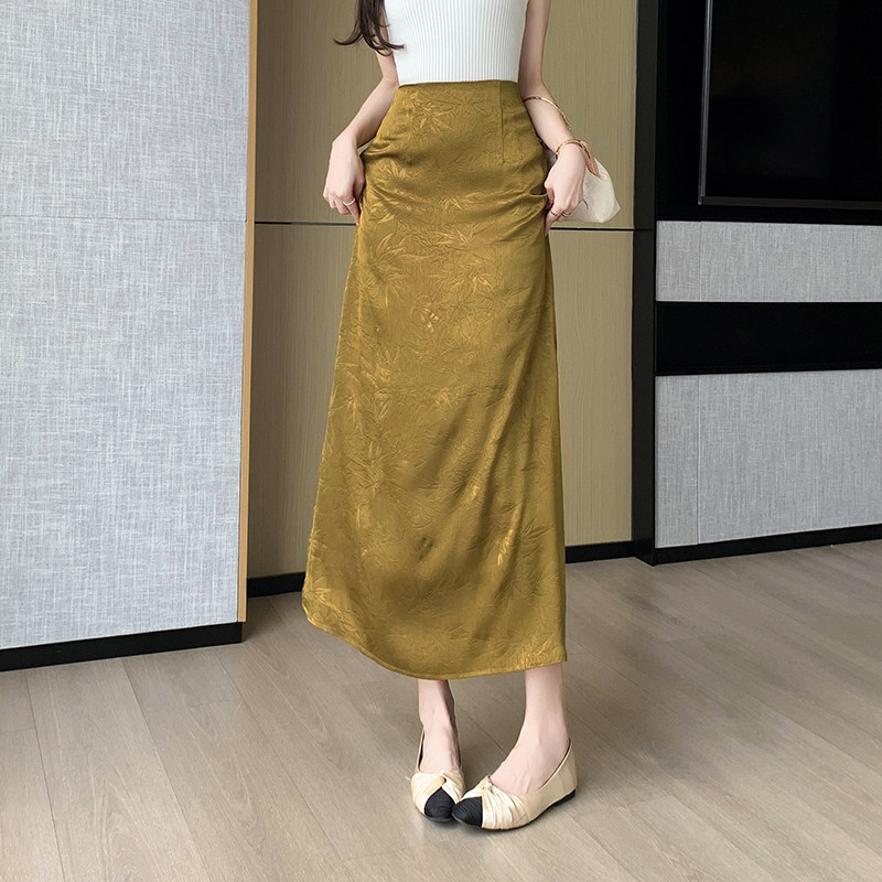 新中式国风复古A字半身裙女2025春夏新款中长款缎面飘逸长裙,女装/女士精品,半身裙,淘宝优惠券,粉丝福利购,淘宝优惠卷