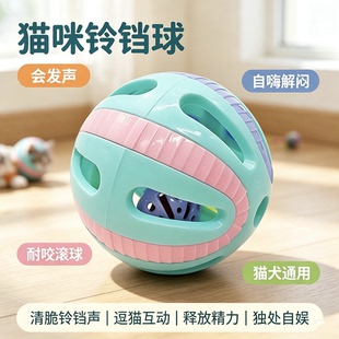 猫玩具自嗨解闷神器消耗体力虎皮鹦鹉啃咬玩具猫咪玩具球小号球类
