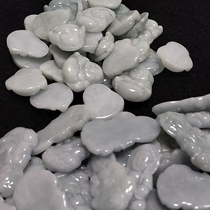 缅甸翡翠A货观音佛公翡翠玉器玉石吊坠挂件工艺DIY小配件伴手礼品