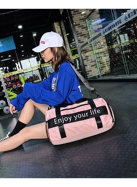 大包干湿分离防水健身包女轻便瑜伽包运动单肩手提旅行袋训练包潮