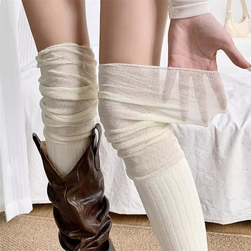 2双装 过膝可堆堆秋冬高级搭配潮女风