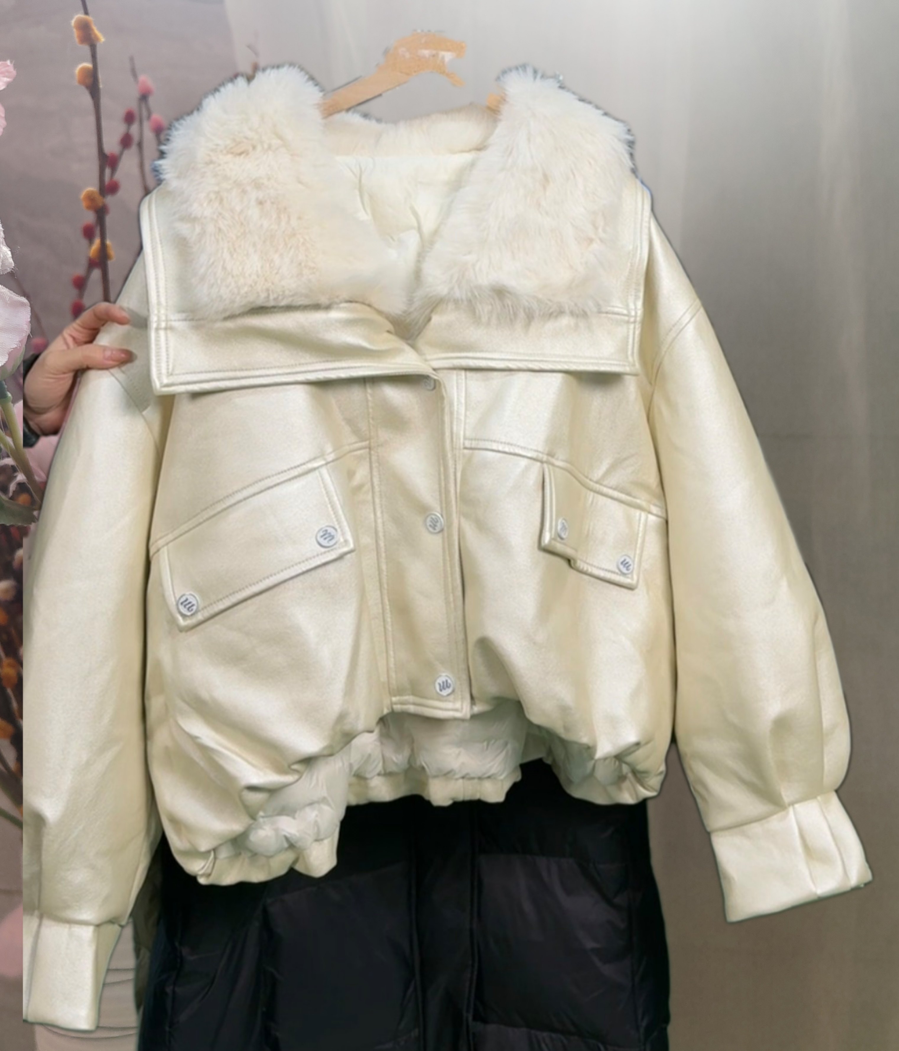 断码清仓新款羊羔毛领气质时尚宽松超好看保暖羽绒服,女装/女士精品,羽绒服,淘宝优惠券,粉丝福利购,淘宝优惠卷