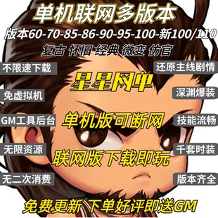 联网版 本60 100 110赠送GM工具后台 dof单机版 多版