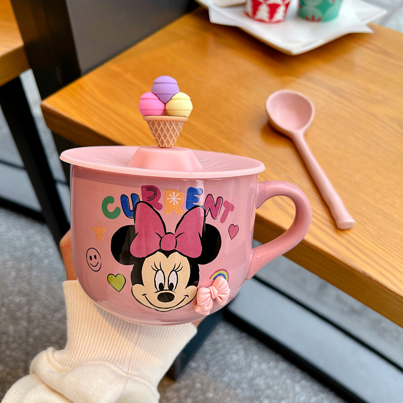 陶瓷可爱卡通男女学生情侣大容量