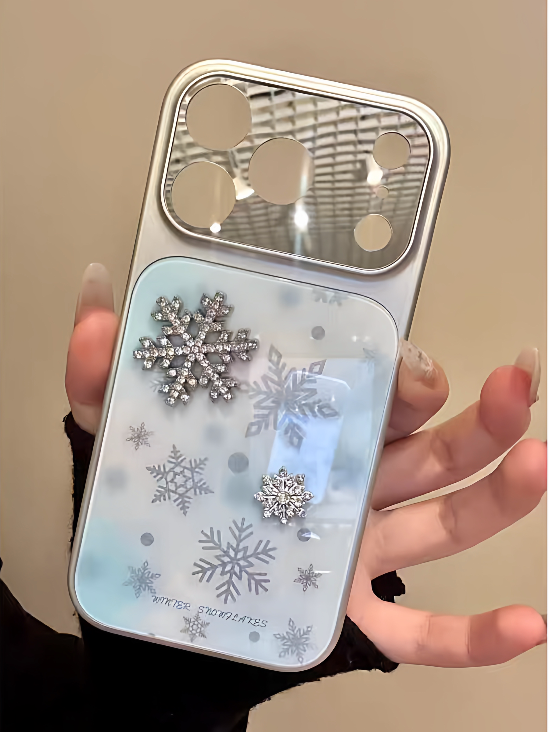 卡斐乐ins冬季氛围感雪花16promax的手机壳iphone15系列高级感14pro小众14全包13超好看12新款硅胶max软套