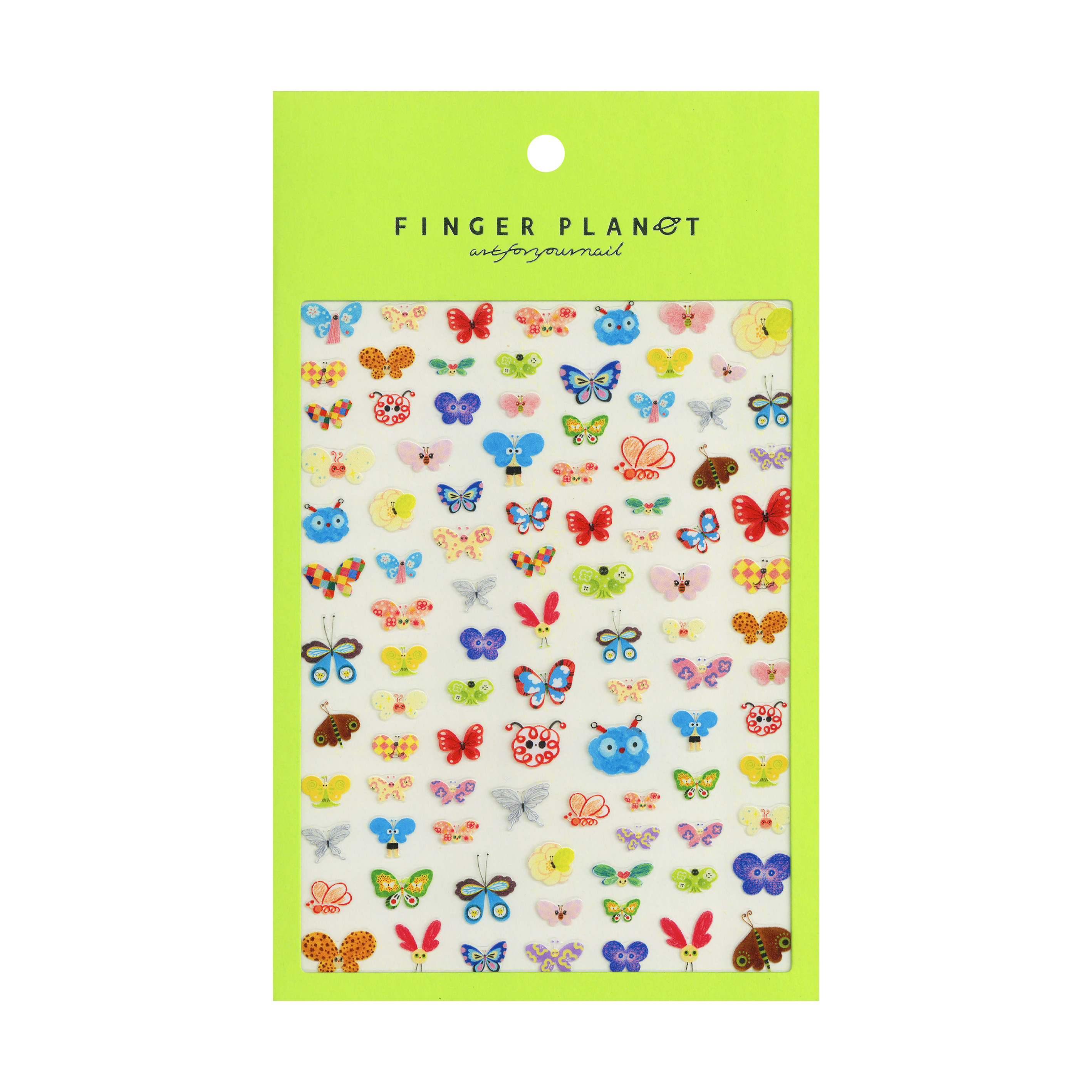 指行星FINGERPLANET美甲贴纸超薄装饰指甲贴纸童话蝴蝶THHD000042