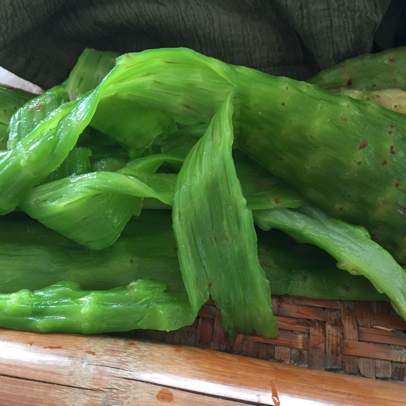 苦马皮苦麻皮农家蔬菜泰顺特产新鲜蔬菜当天现剥煮好冰块寄500克