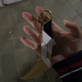 无畏契约可折叠紫金狂潮爪刀金属瓦罗兰特周边合金模型玩具摆件道