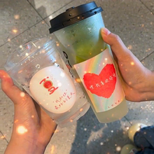 温变贴纸遇冷显字杯贴浪漫文案奶茶杯贴创意情侣表白礼物送女朋友