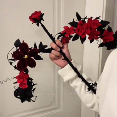 扭扭棒荆棘玫瑰手杖玫瑰弓箭diy材料包手工自制万圣节手拿棒礼物,玩具/童车/益智/积木/模型,其他手工制作,淘宝优惠券,粉丝福利购,淘宝优惠卷