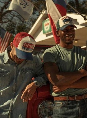 美国STETSON 帽防晒鸭舌帽棒球帽网帽牛仔帽卡车司机帽子斯坦森