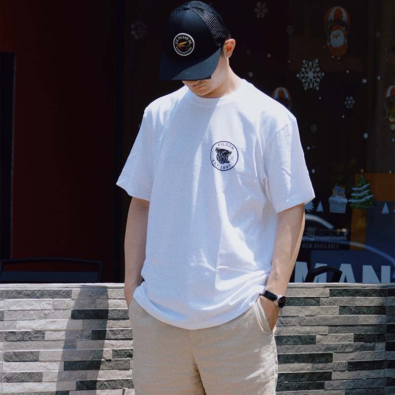 8折清仓短袖集合 FILSON 纯棉男士短袖男印花圆领T恤衬衫夏季休闲图片