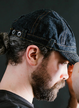 日本SAMURAI JEANS 武士经典SJ201WC牛仔帽软檐棒球鸭舌帽子