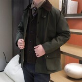 现货 夹克风衣外套男女同款 英国Barbour经典 Bedale轻防水无蜡款