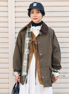 日版barbour os bedale联名款Beams X Freaks无蜡夹克风衣外套