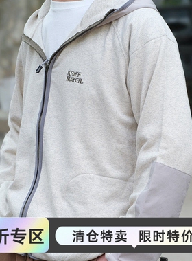 日本KRIFF MAYER 春季户外连帽加绒拉链长袖卫衣开衫外套2337802