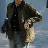 棉衣无蜡外套夹棉 Deveron女士秋冬菱格棉服薄款 现货 英国barbour