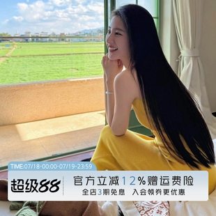 任敏吴昕易梦玲同款 code羊毛针织吊带连衣裙长裙春夏 cloche