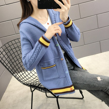 女装 宽松初秋轻熟外套女春秋季 女2019年新款 网红针织毛衣开衫 秋装