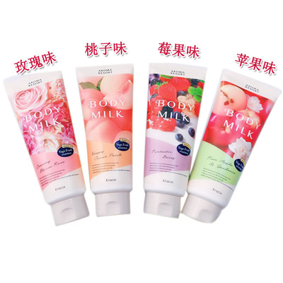 日本嘉娜宝 Kracie AROMA RESORT蜜桃保湿身体乳200g多种香味