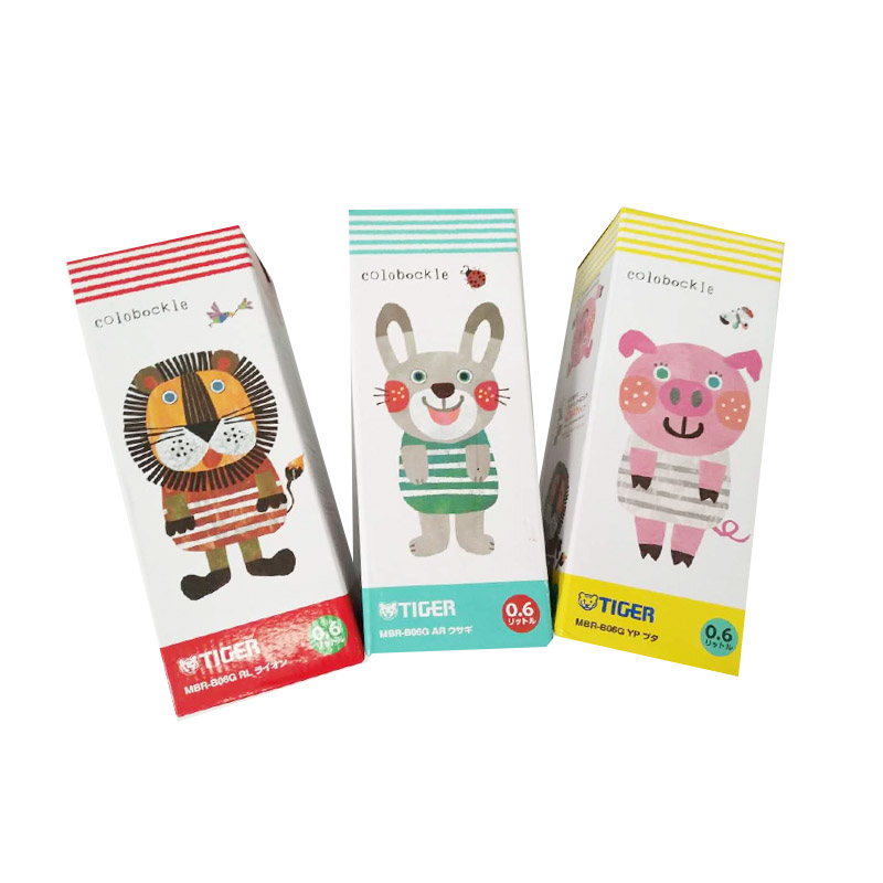 日本原装新款两用儿童保温杯水壶MBR-B06G狮子小黄人萌安妮北极熊