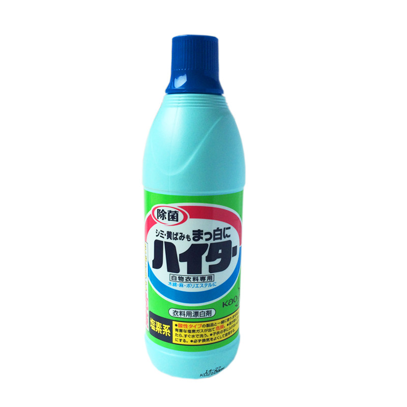 日本花王素酸强力白色衣服用漂白剂消臭去异味亮白600ml洗衣液