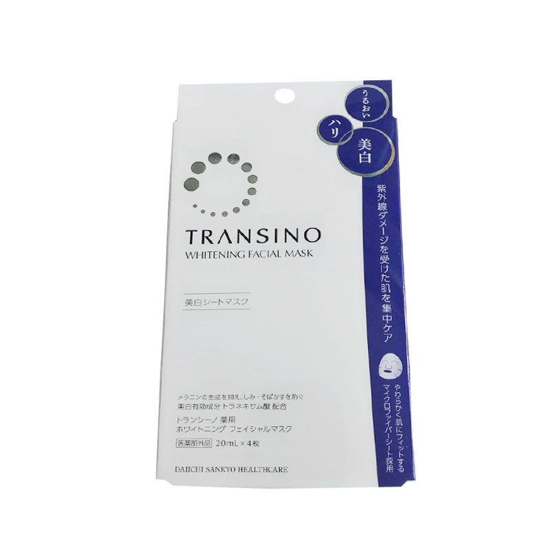 日本 cosme大赏 TRANSINO提亮肌肤面膜一三共面膜4枚补水保湿