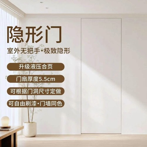 现代简约隐形门无框同色