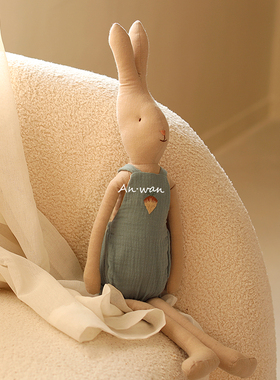 安晚 北欧陪睡兔子 婴儿安抚玩偶 过家家玩具娃娃可啃咬生日礼物