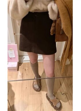 秋冬高腰宽松显瘦百搭半身短裙