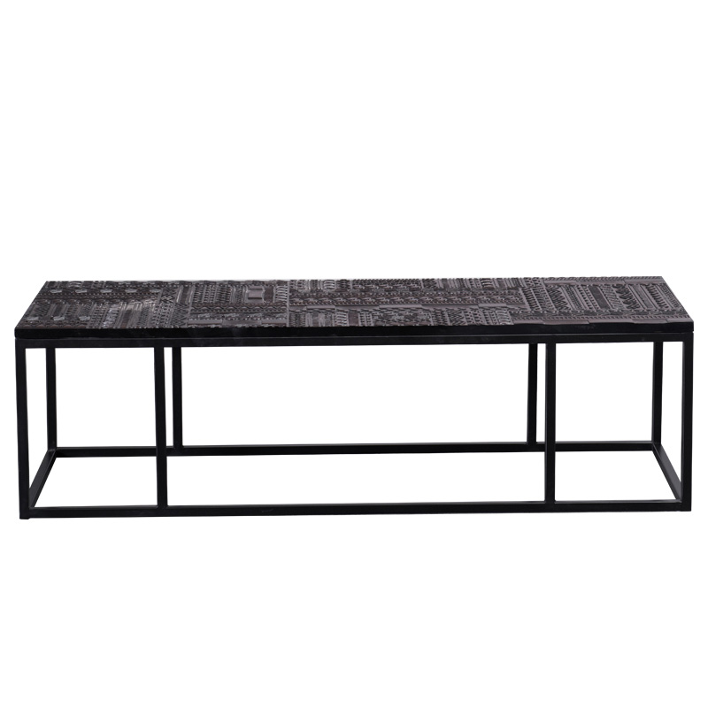 柚木雕花茶几艺术设计师款定制