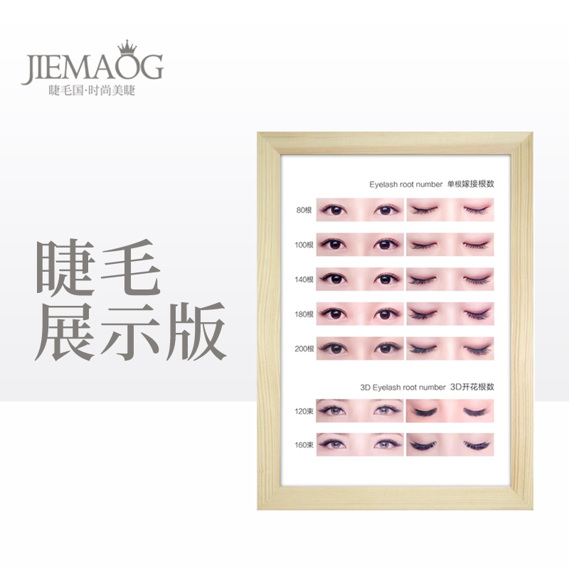 嫁接睫毛展示版架美睫美容