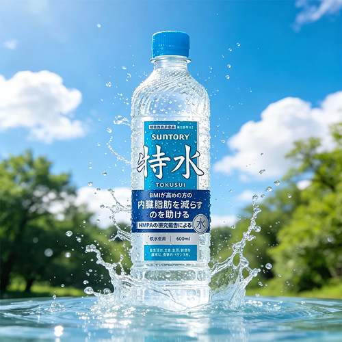 日本三得利特水 矿泉水纯净水健康水600ml